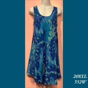 208XL - 352W , Swing tank dress with pockets