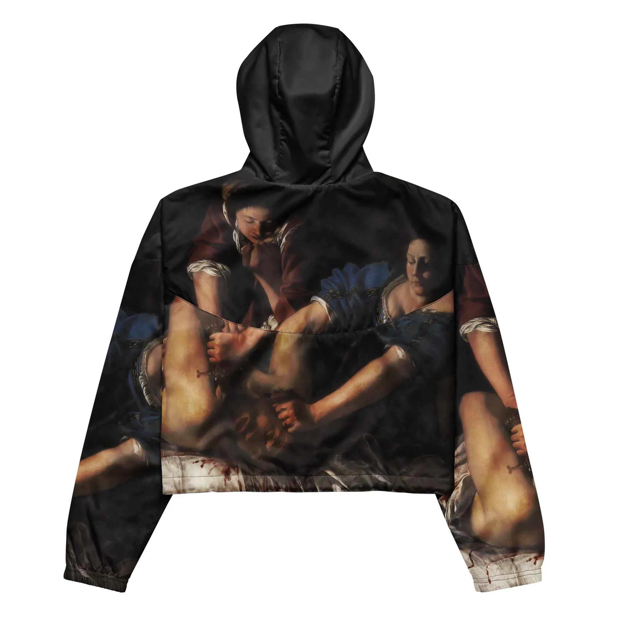 Artemisia Gentileschi Judith Beheading Holofernes cropped windbreaker