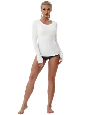 Athlete Long Sleeve Tops white_Running