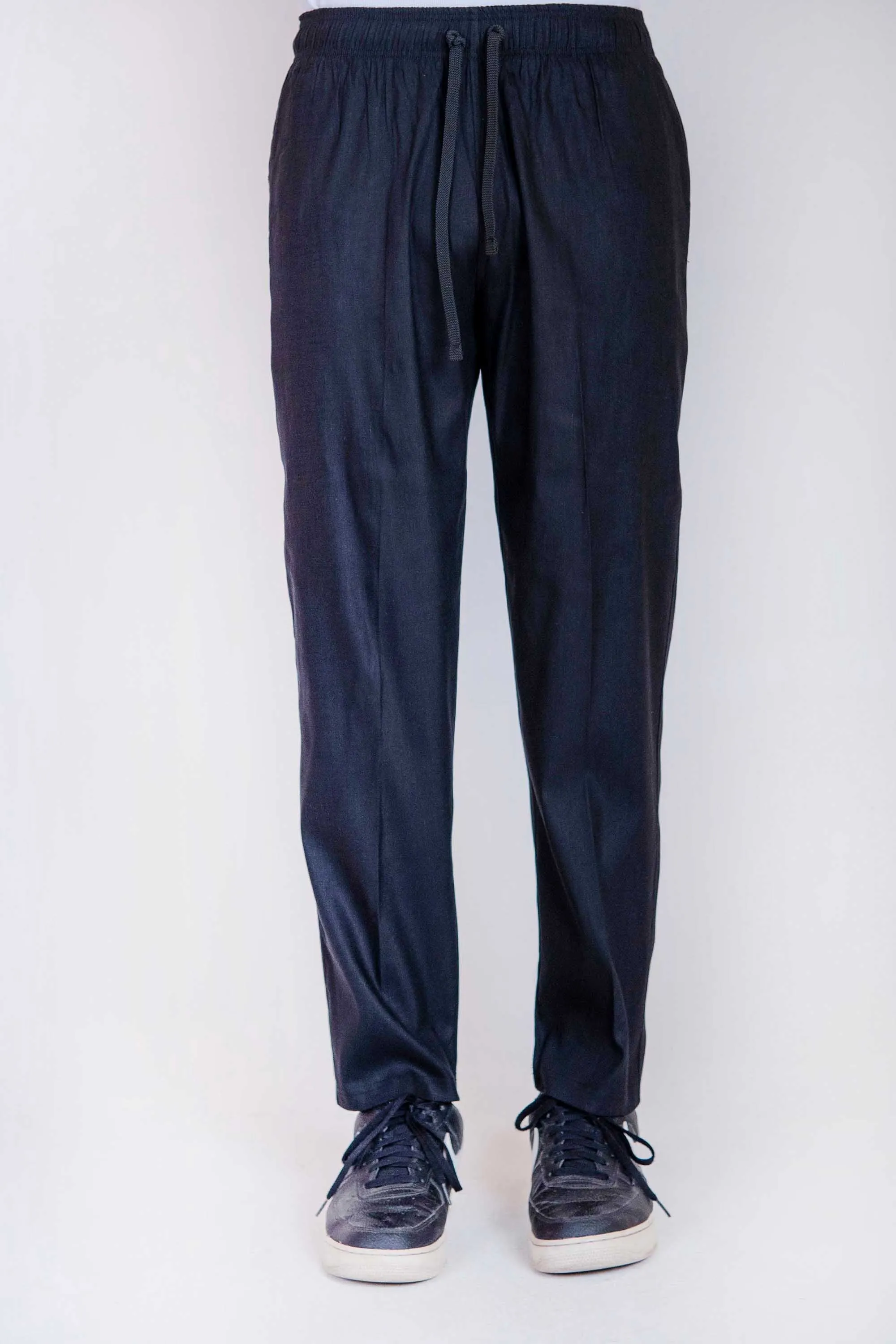 Black Irish Cotton Trousers