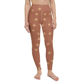 Brown Sun Women's High-Waisted Yoga Pants