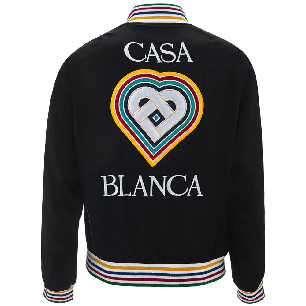 Casablanca Black Silk Jacket