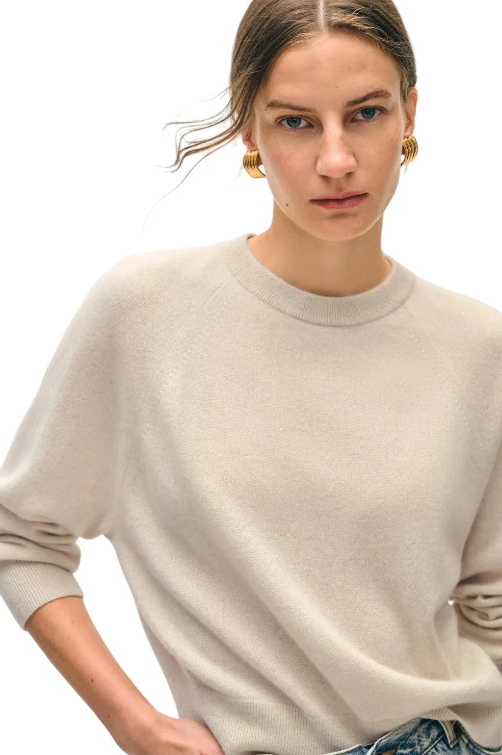 Cashmere Easy Sweatshirt - Natural Heather