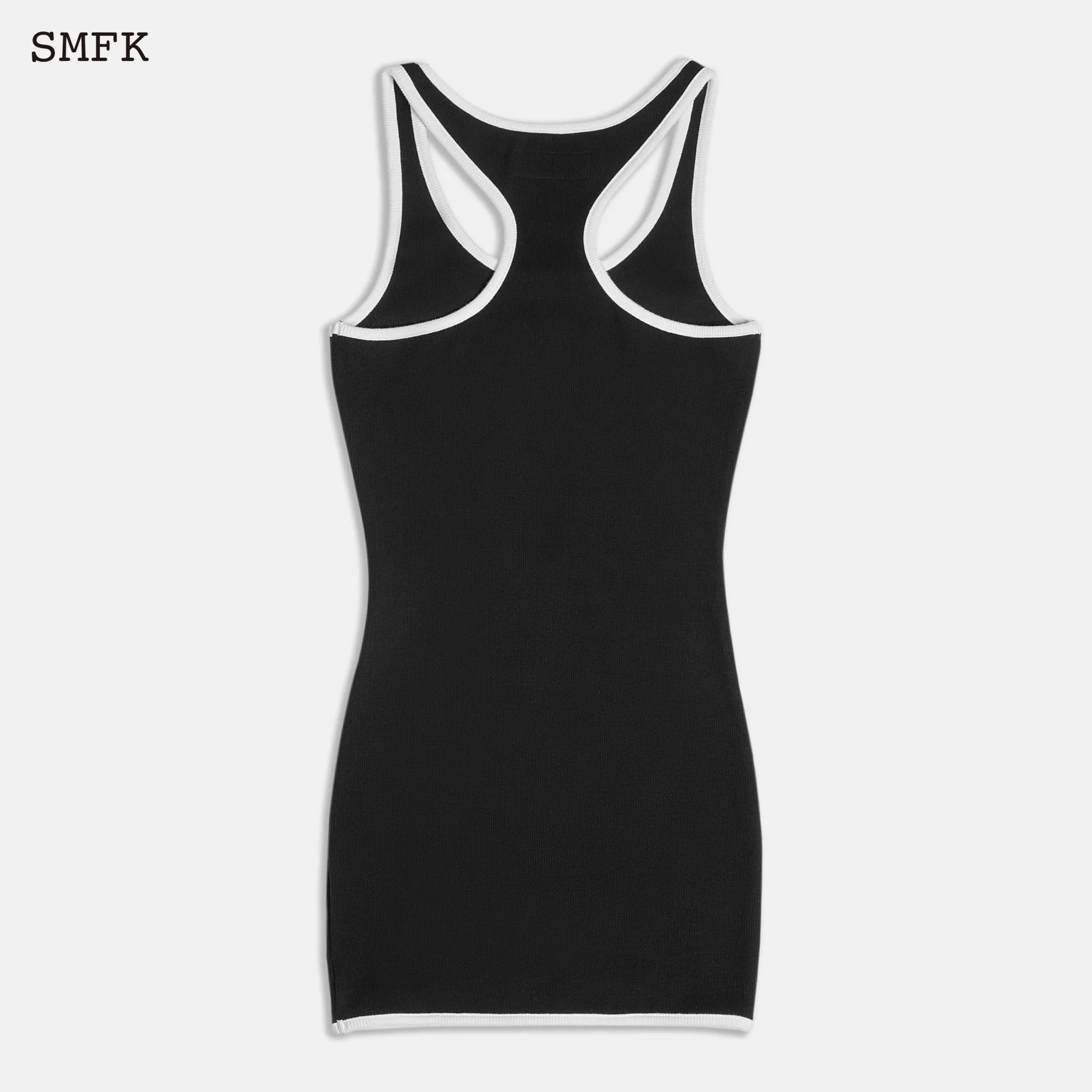 Compass Cross Vintage Tennis Tank Dress Black