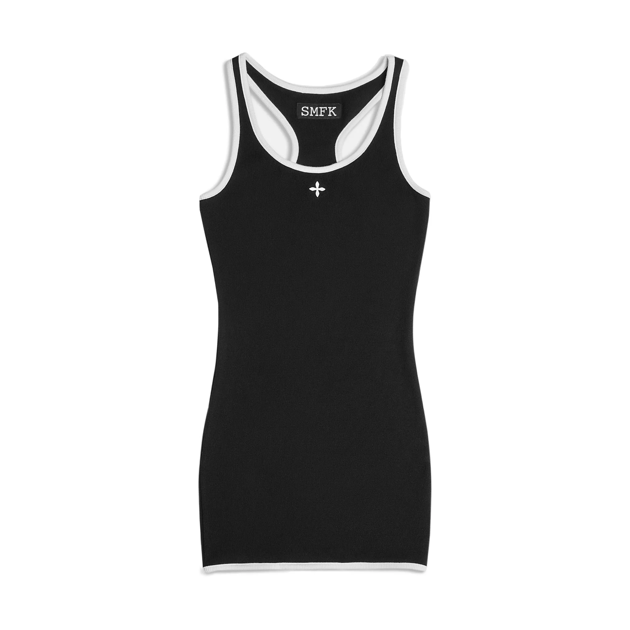 Compass Cross Vintage Tennis Tank Dress Black