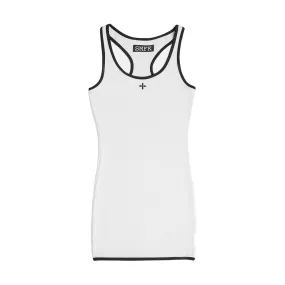 Compass Cross Vintage Tennis Tank Dress White