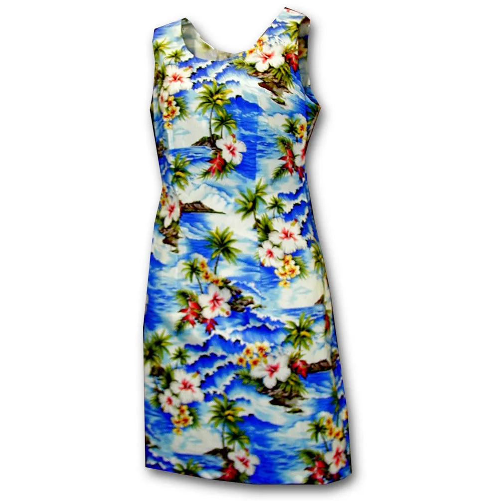 Diamond Head Beach Blue Short Tank Dress