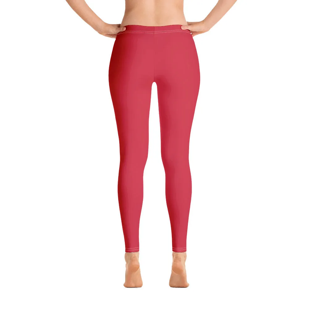 ELEVATED ESSENTIALS, SLIM AND SCULPT LEGGING RETRO RED