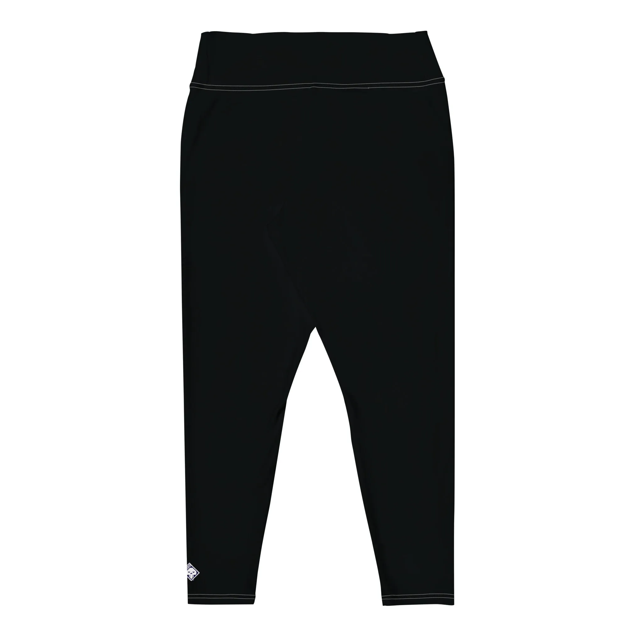 Feel the Flex: Plus Size Solid Color Yoga Pants for Her - Noir