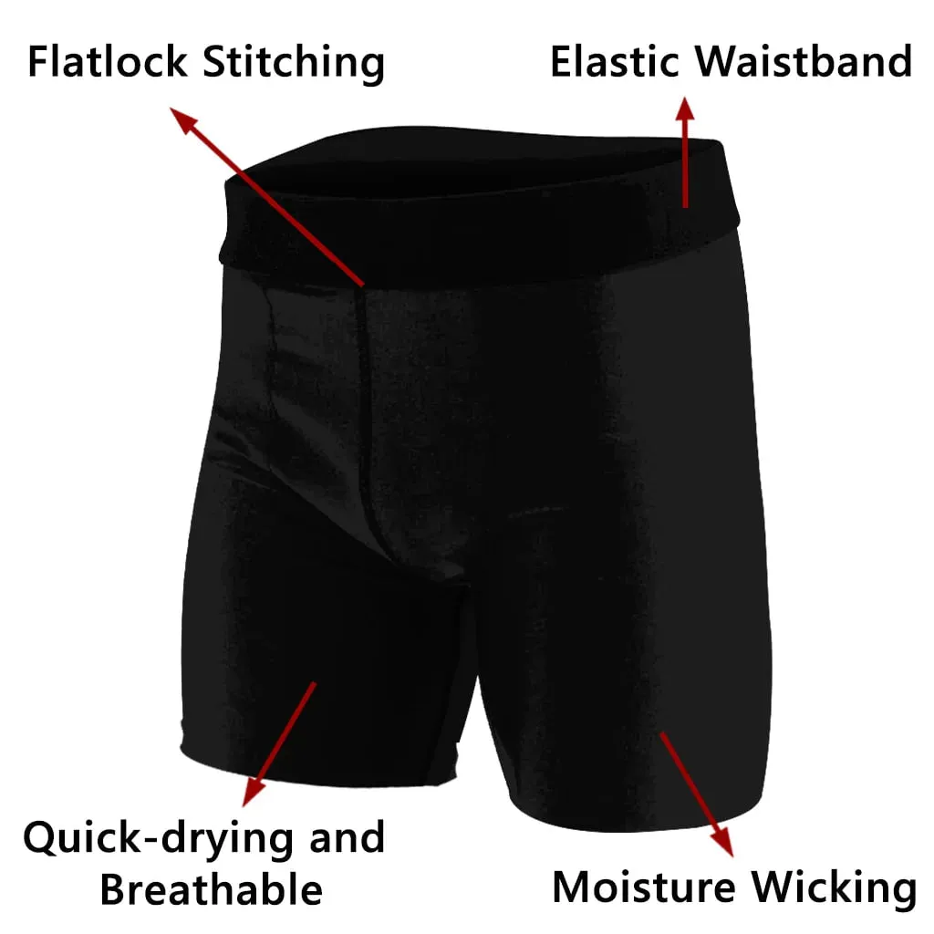 Flame BJJ/MMA Compression Shorts