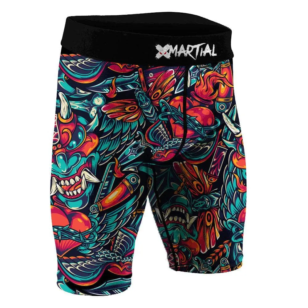 Heart of Thorns BJJ/MMA Compression Shorts