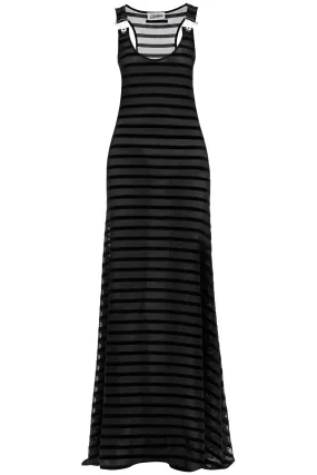 Jean Paul Gaultier Long Marinire Dress With Overall Detail