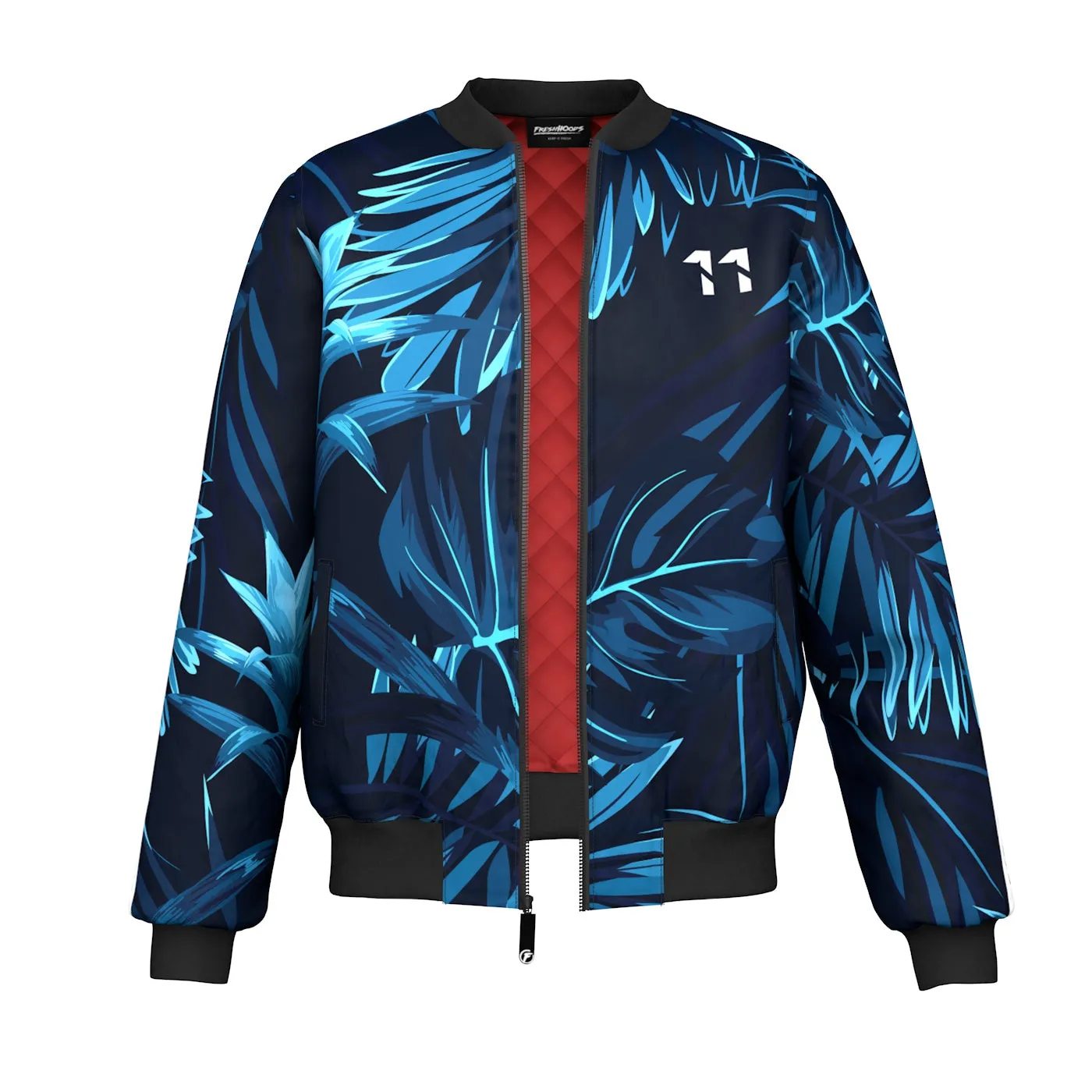 Jungle Dark Floral Bomber Jacket