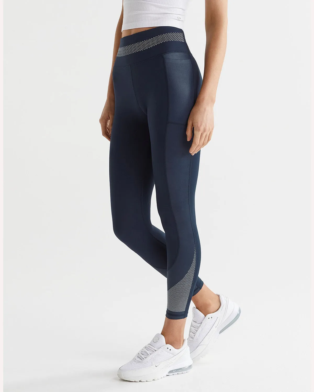 Lilybod Sasha Full Length Legging - Navy/White