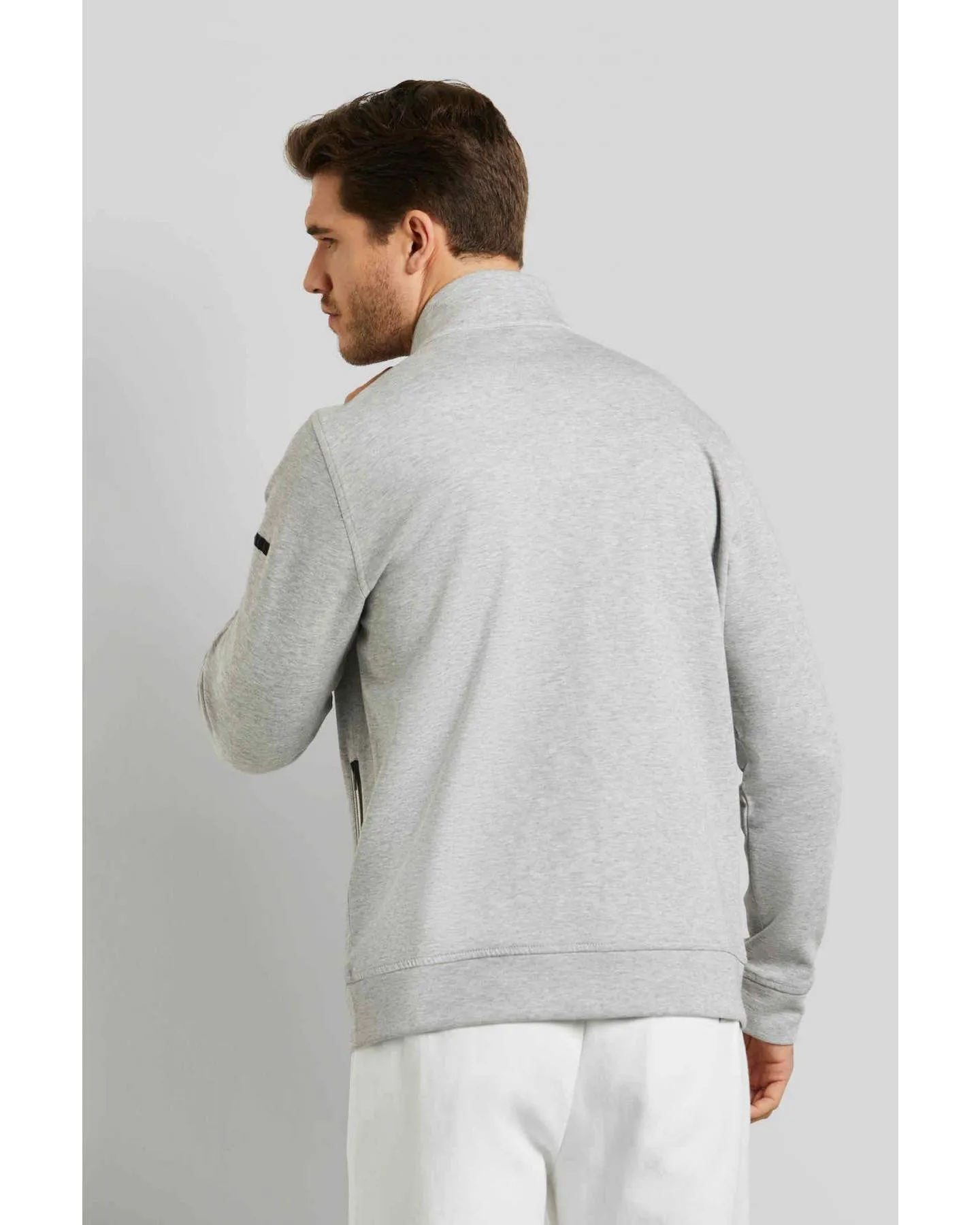 Long Sleeve Full Zip Knit Jacket 8750-35143 Grey