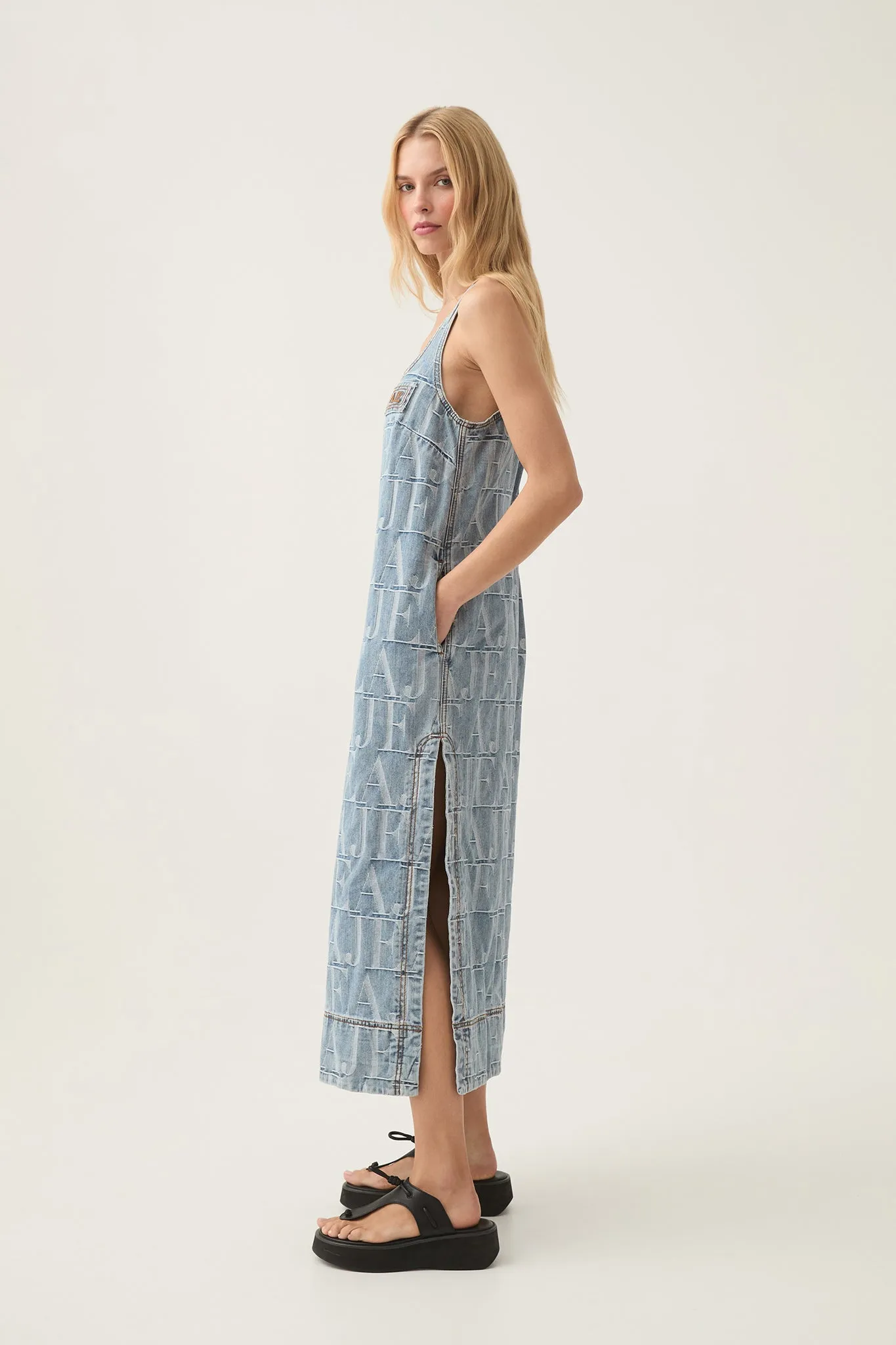 Nostalgia Denim Midi Dress