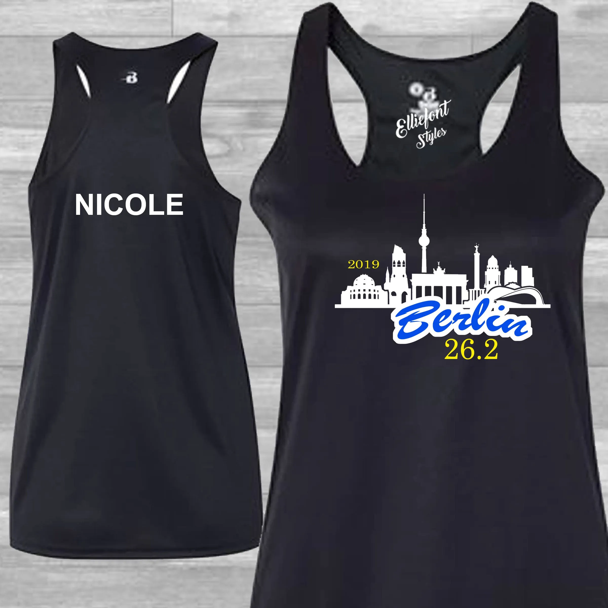 Personalized Berlin Marathon 26.2 Drifit Tank Top