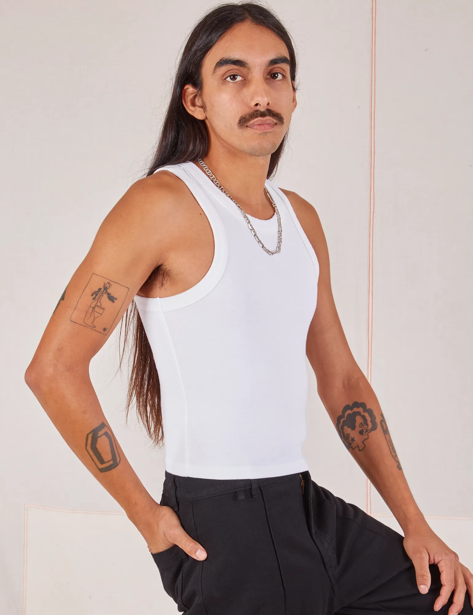 Racerback Tank - Vintage Tee Off-White