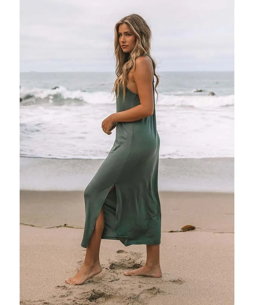 Rider Knot Racerback Maxi Dress