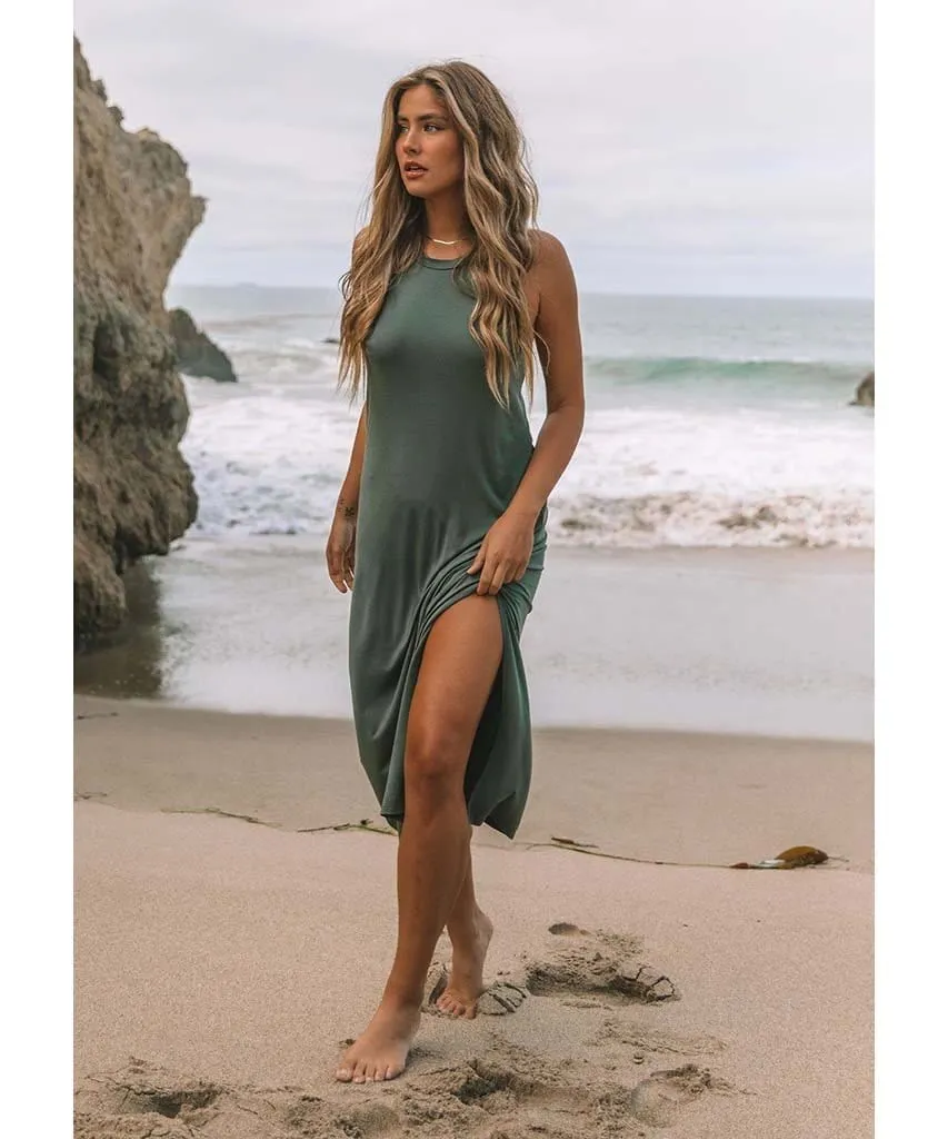 Rider Knot Racerback Maxi Dress