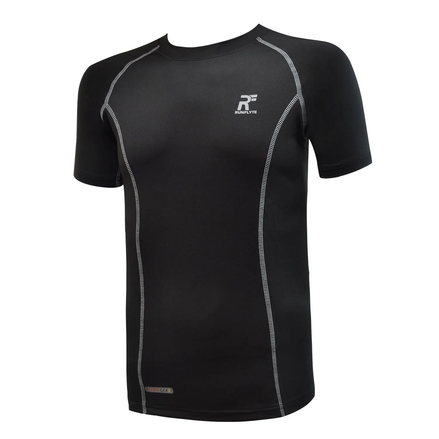 RunFlyte Men's Flyte Compression Short Sleeve Moisture Wicking T-Shirt