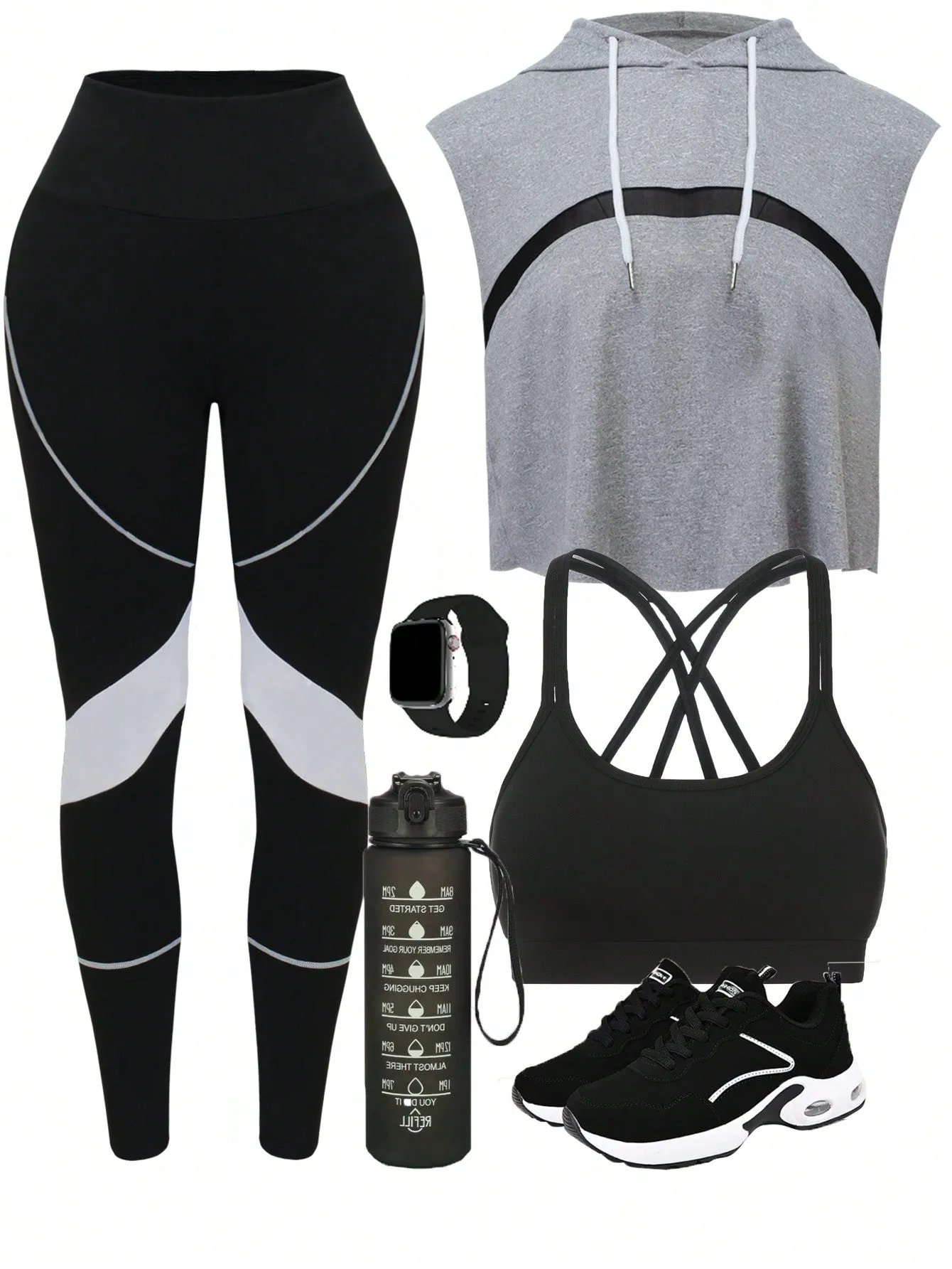 Running 3pcs Criss Cross Sports Set