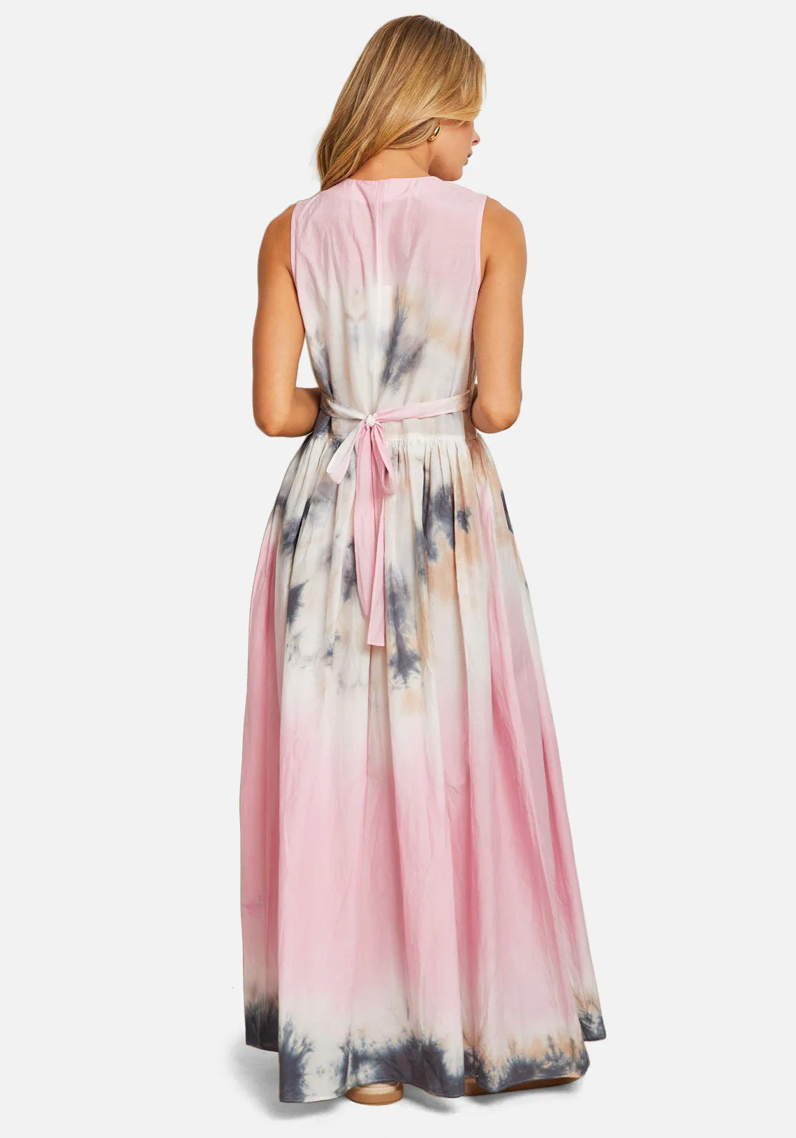 SILK COTTON TANK MAXI DRESS GLOSS