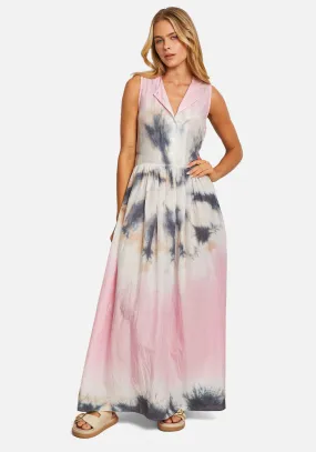 SILK COTTON TANK MAXI DRESS GLOSS