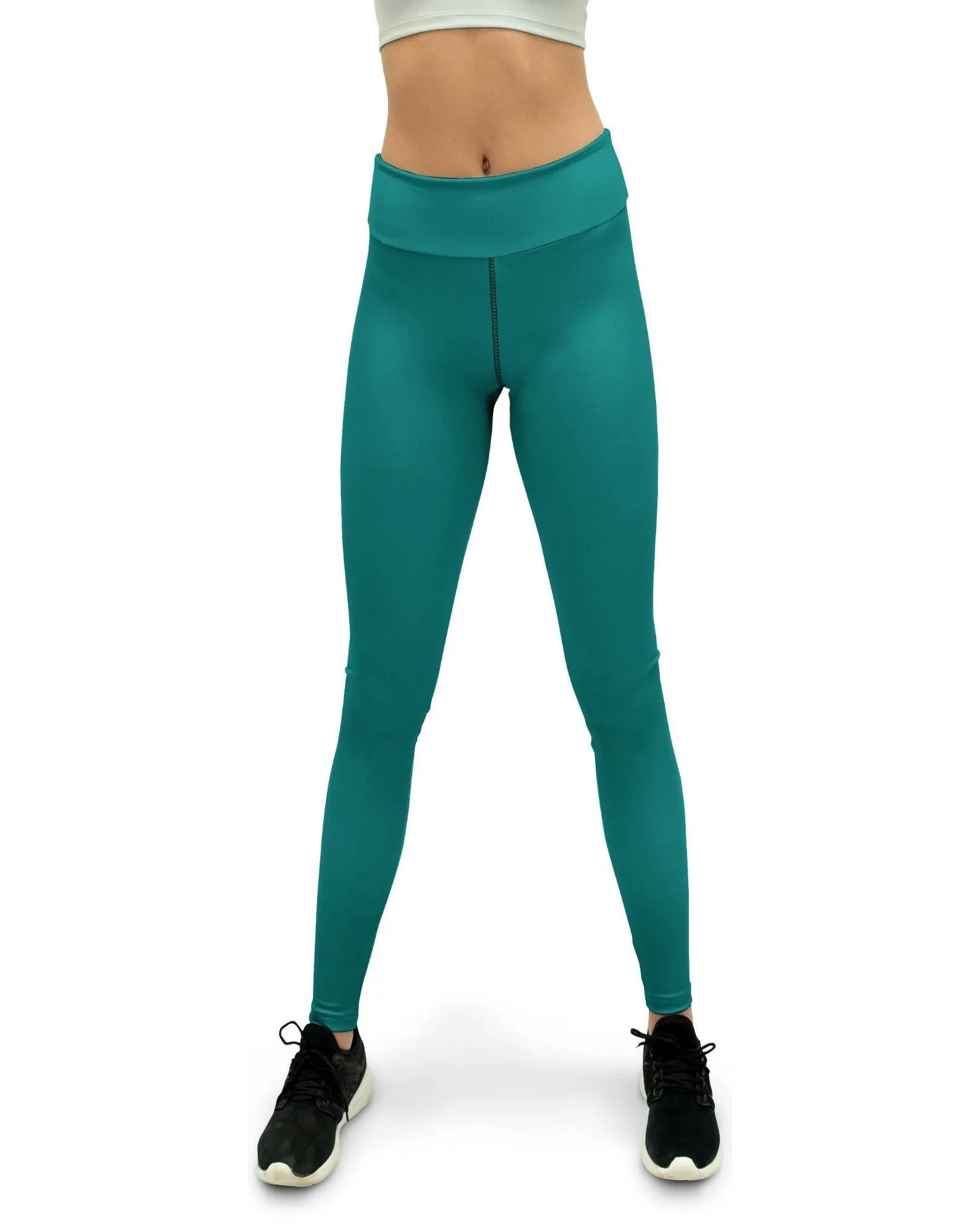 Solid Teal Yoga Pants