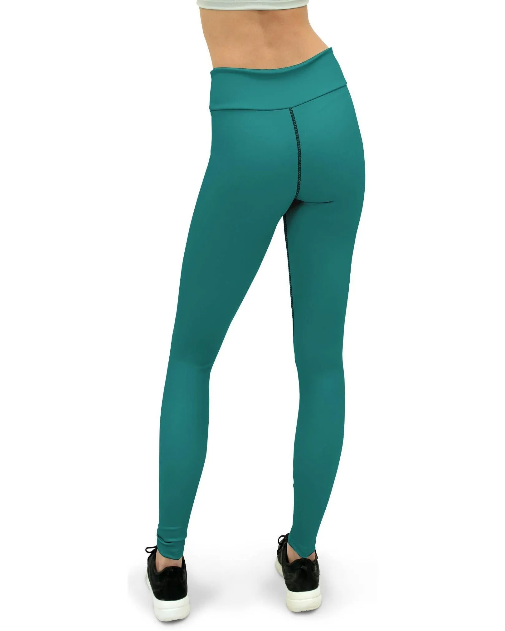 Solid Teal Yoga Pants