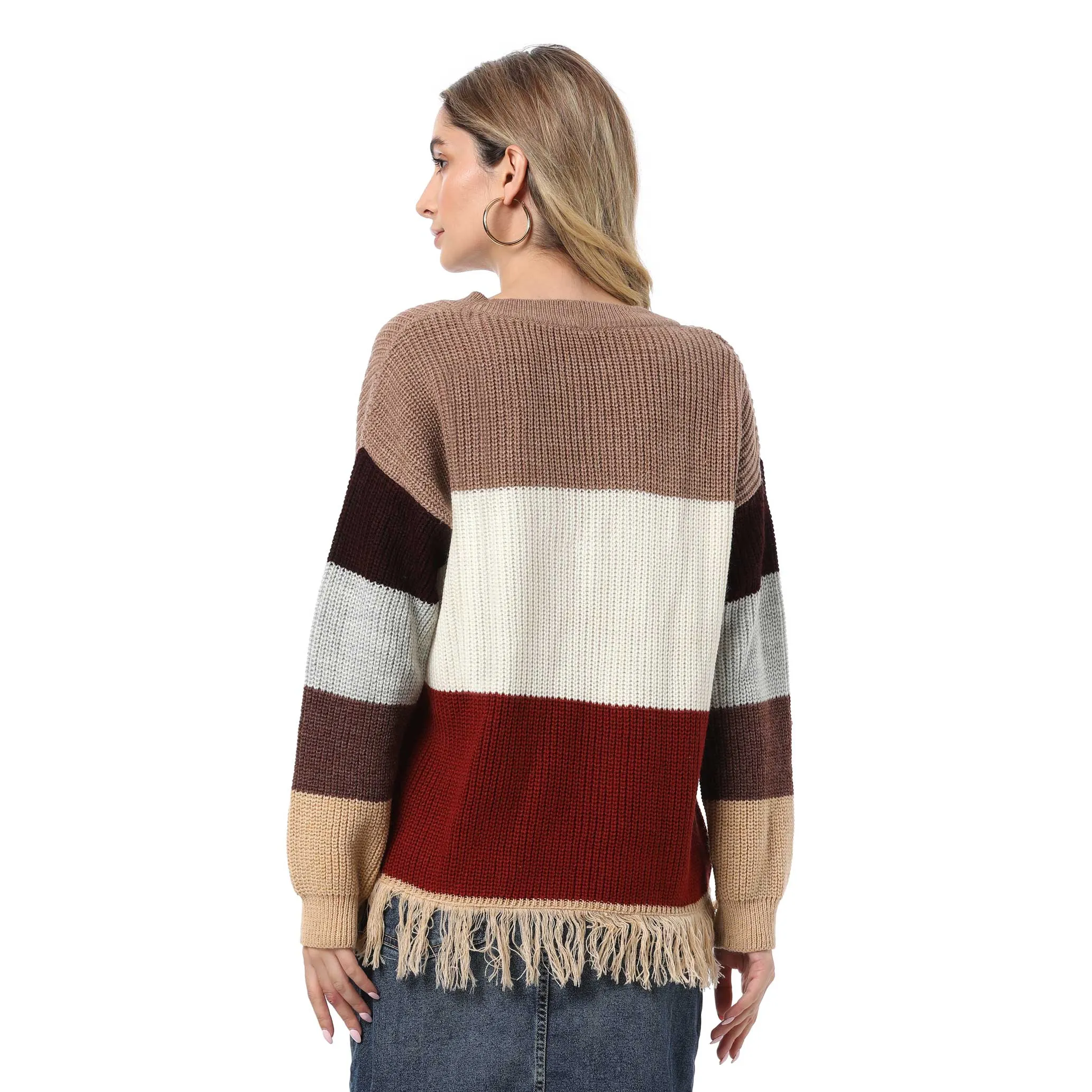 Sporty Fringe Sweater