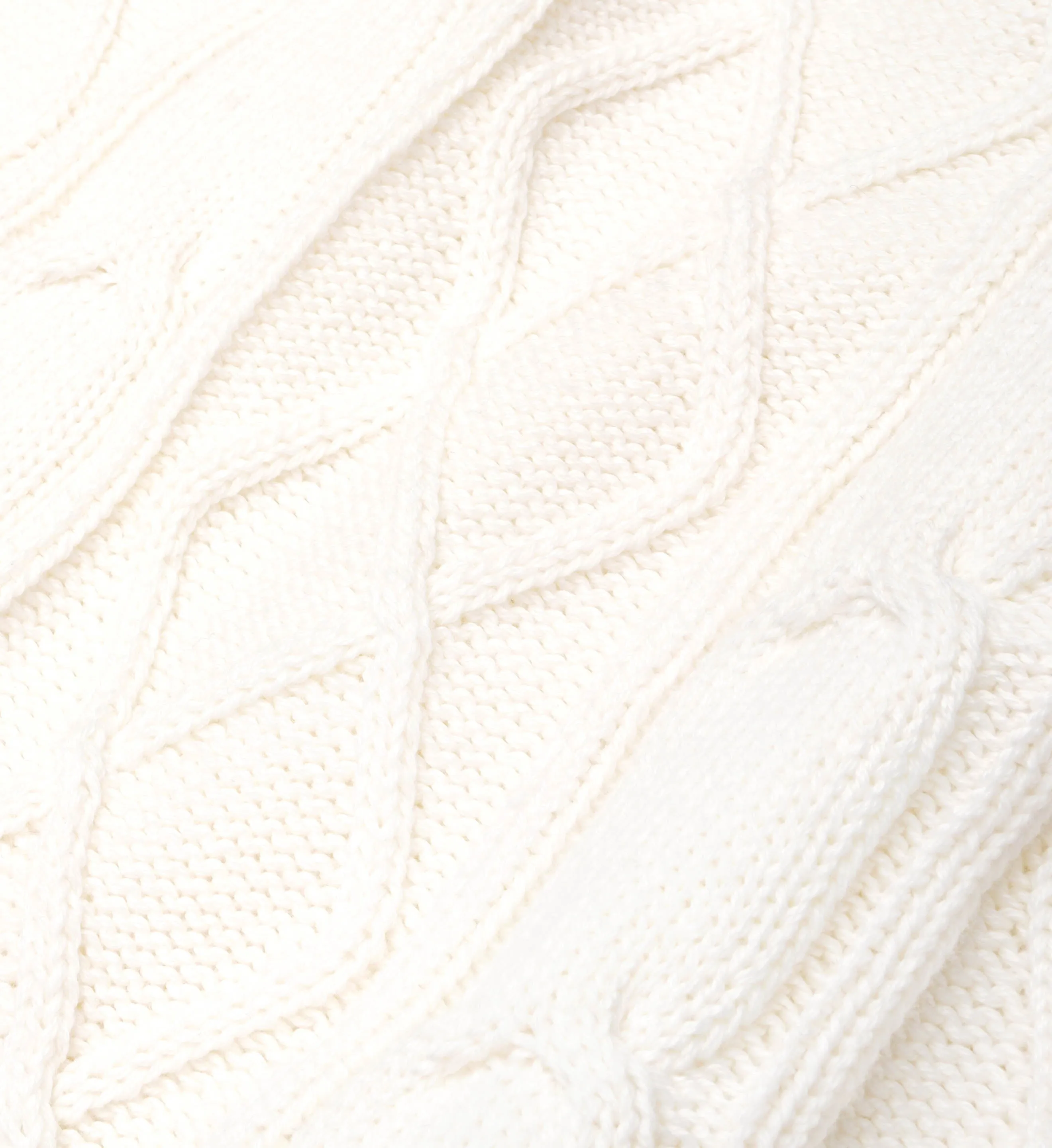 SRC Cableknit Sweater - Cream/Clean Mint