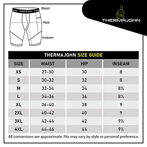 Thermajohn Compression Shorts Men Spandex Athletic Underwear with Pockets Mens Running Shorts (Slate, Large)