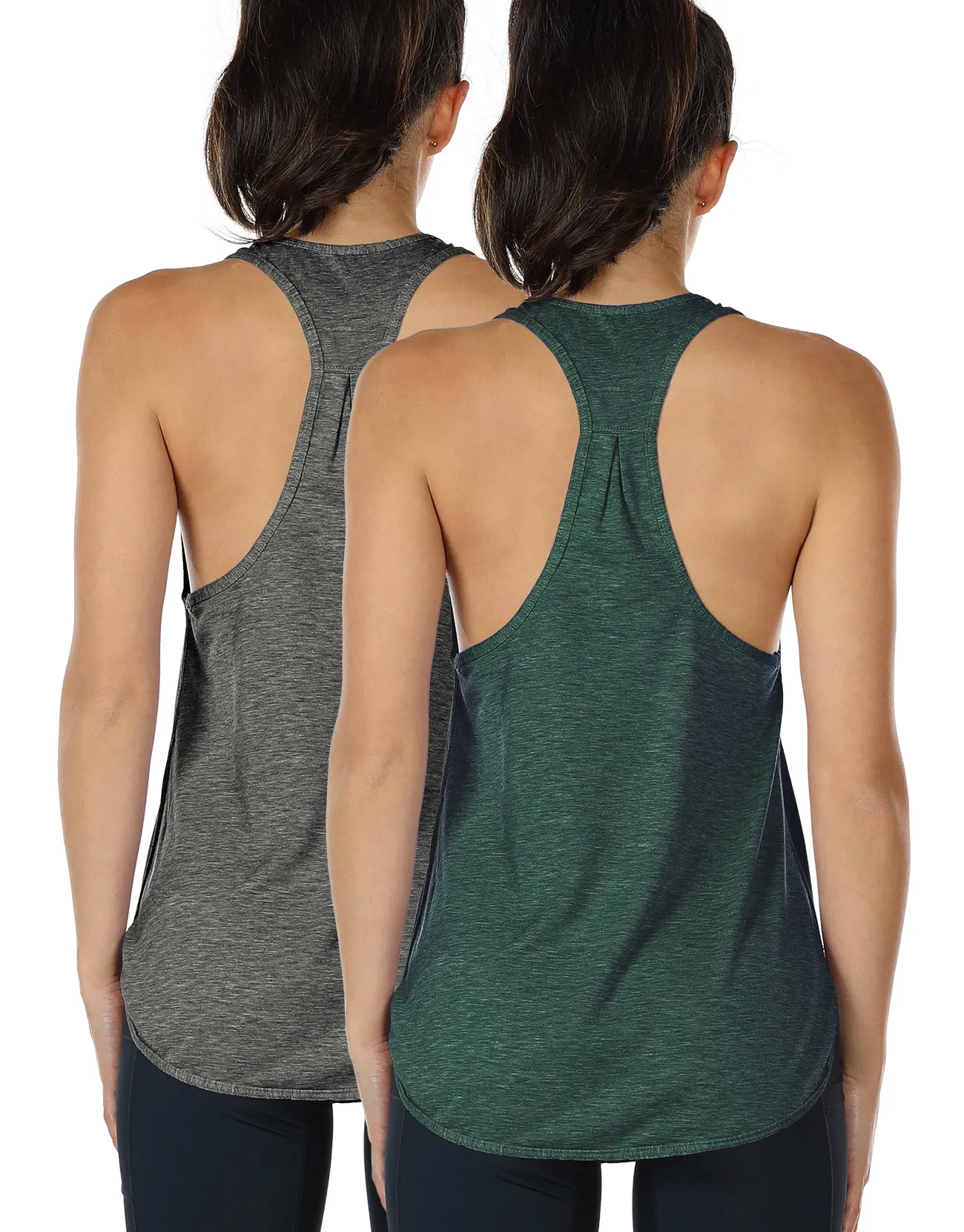 TK23 icyzone Workout Tank Tops for Women - Athletic Yoga Tops, Racerback Running Tank Top