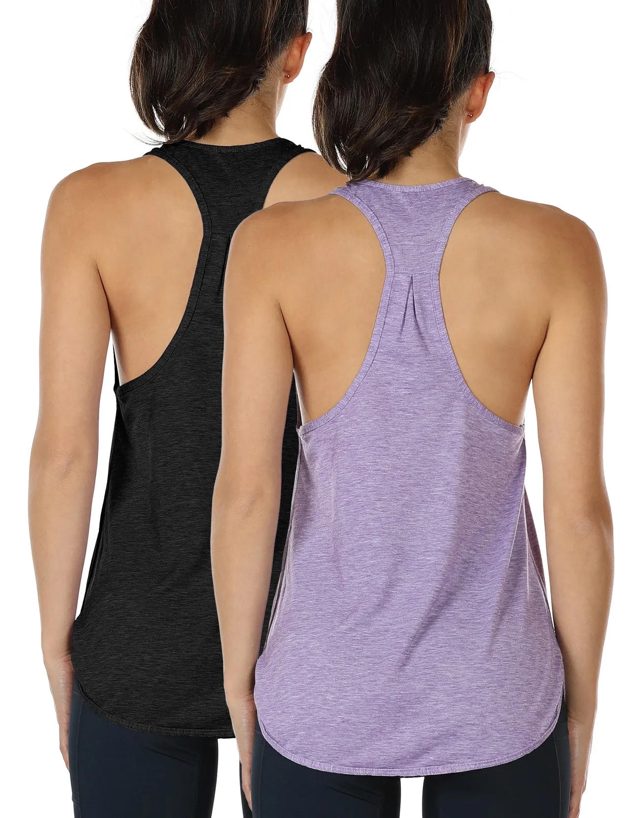 TK23 icyzone Workout Tank Tops for Women - Athletic Yoga Tops, Racerback Running Tank Top