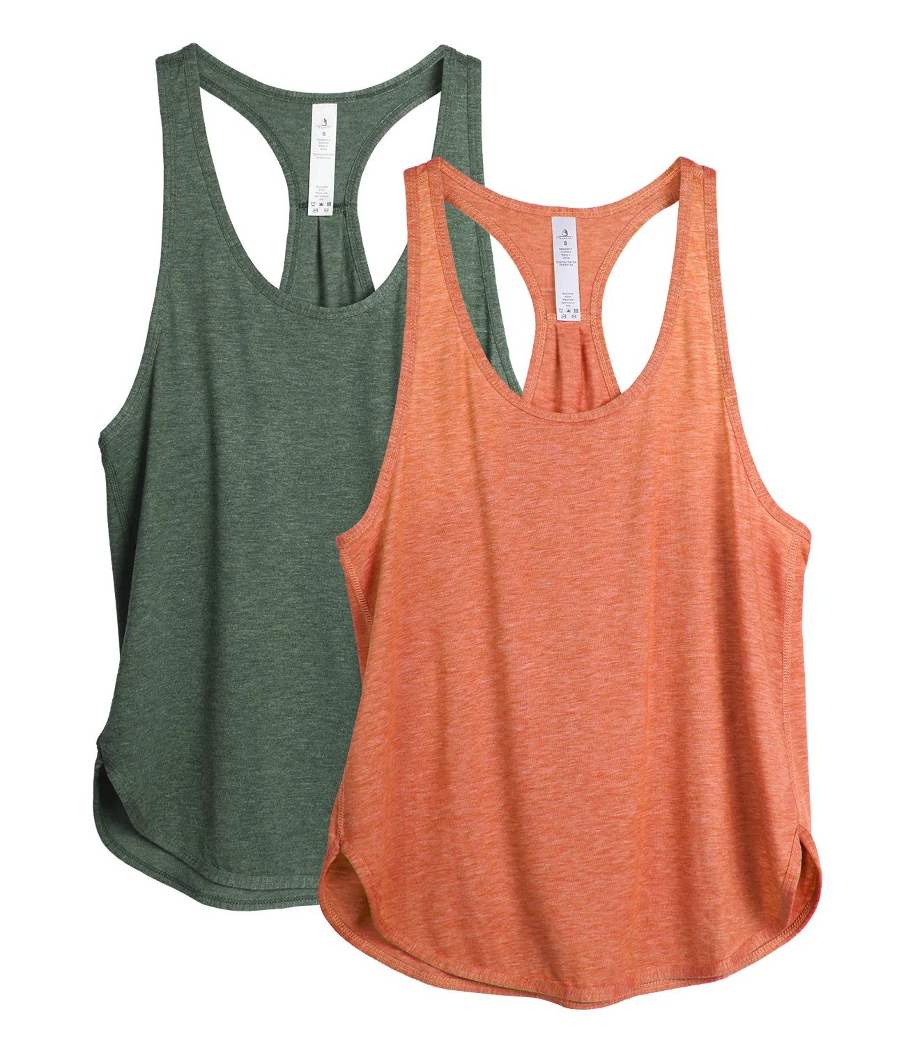 TK23 icyzone Workout Tank Tops for Women - Athletic Yoga Tops, Racerback Running Tank Top