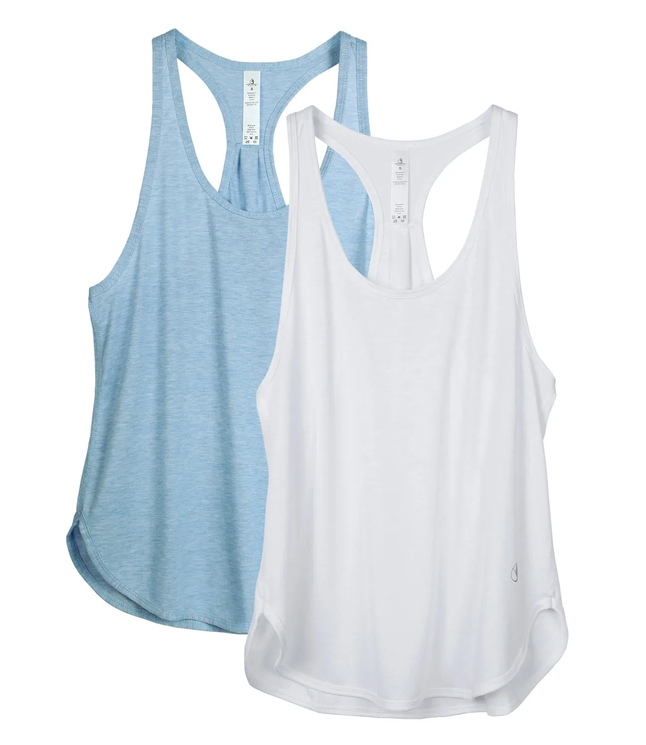 TK23 icyzone Workout Tank Tops for Women - Athletic Yoga Tops, Racerback Running Tank Top