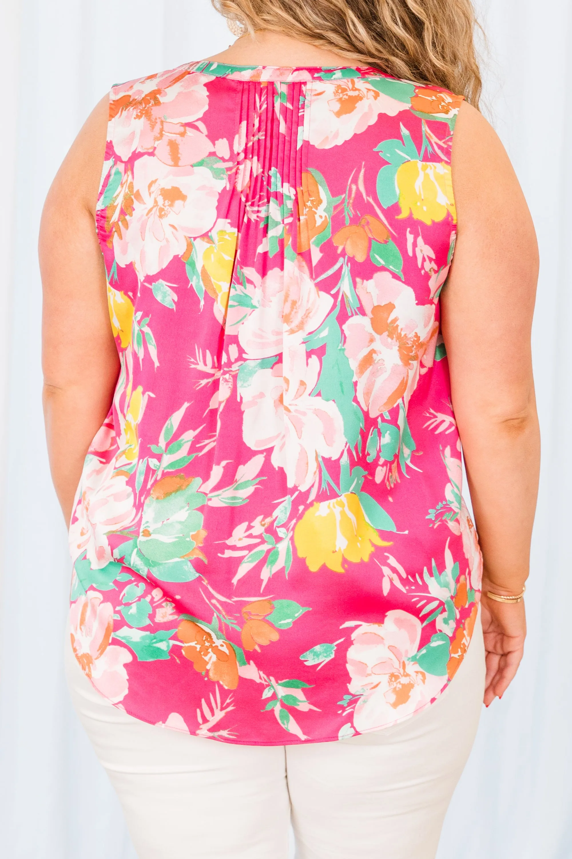 Tropical Dreamin' Tank, Pink