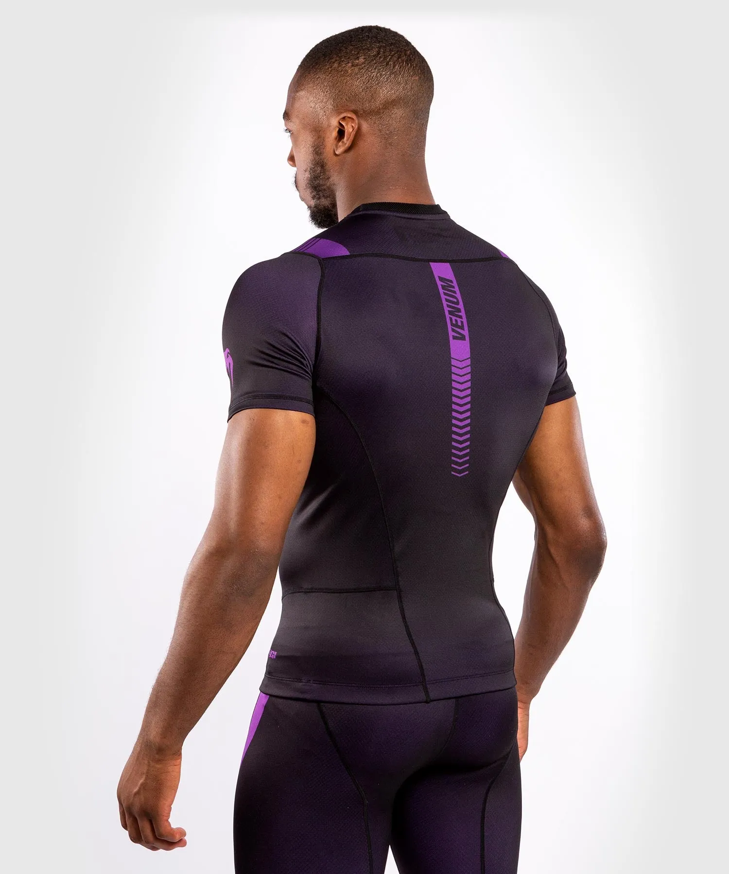 Venum NoGi 3.0 Rashguard - Short Sleeves - Black/Purple