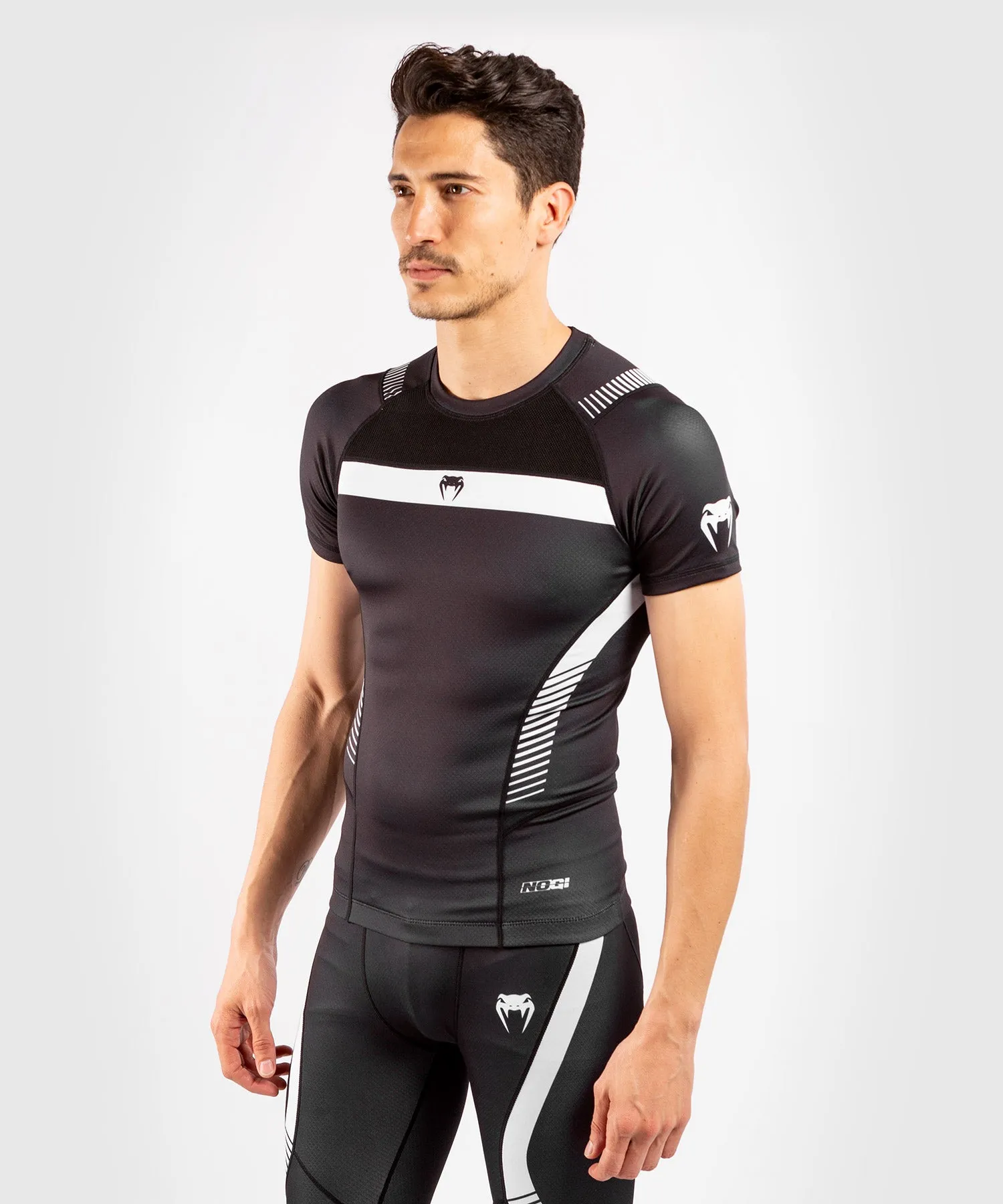 Venum NoGi 3.0 Rashguard - Short Sleeves - Black/White