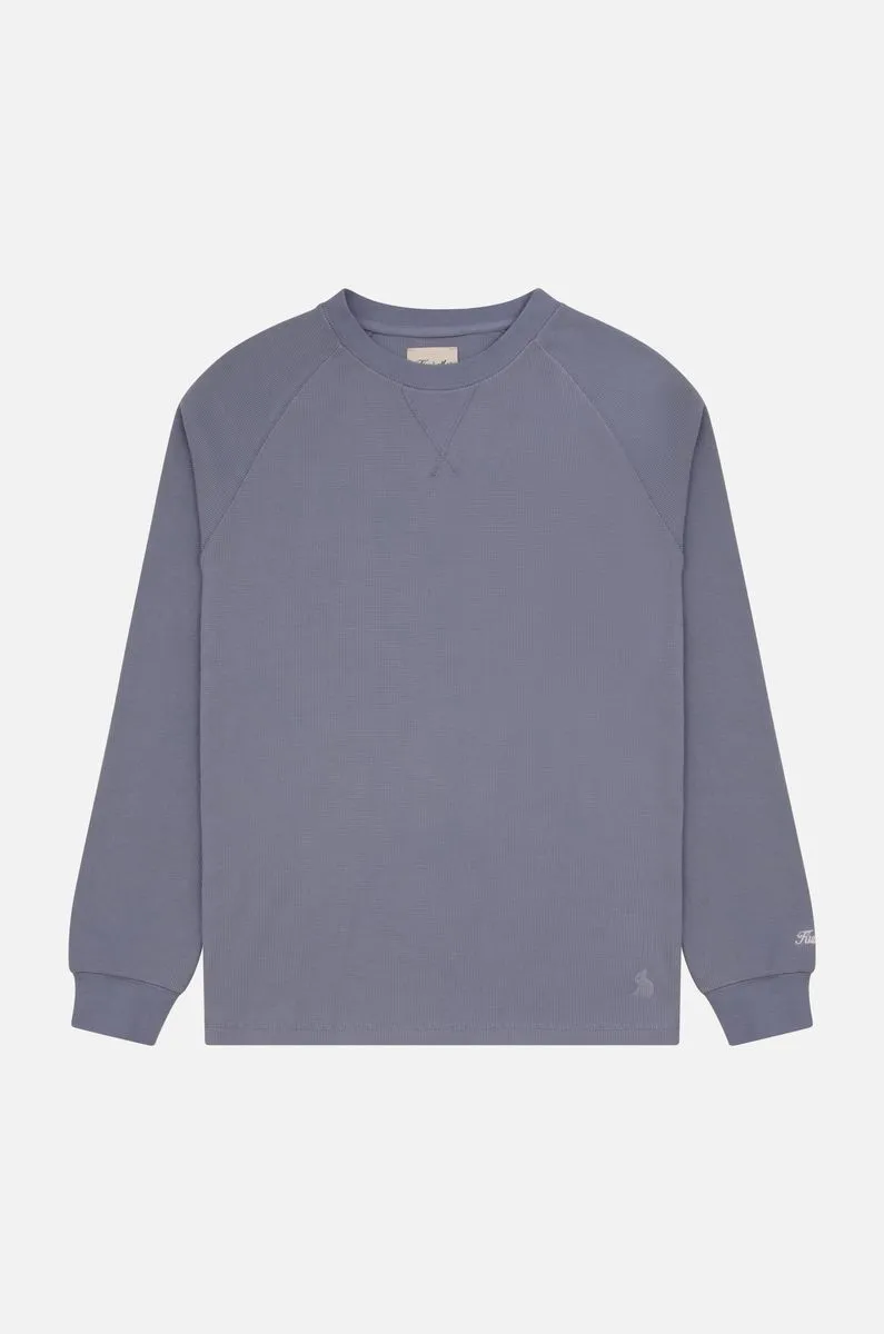 Washed Waffle Crew | Blue