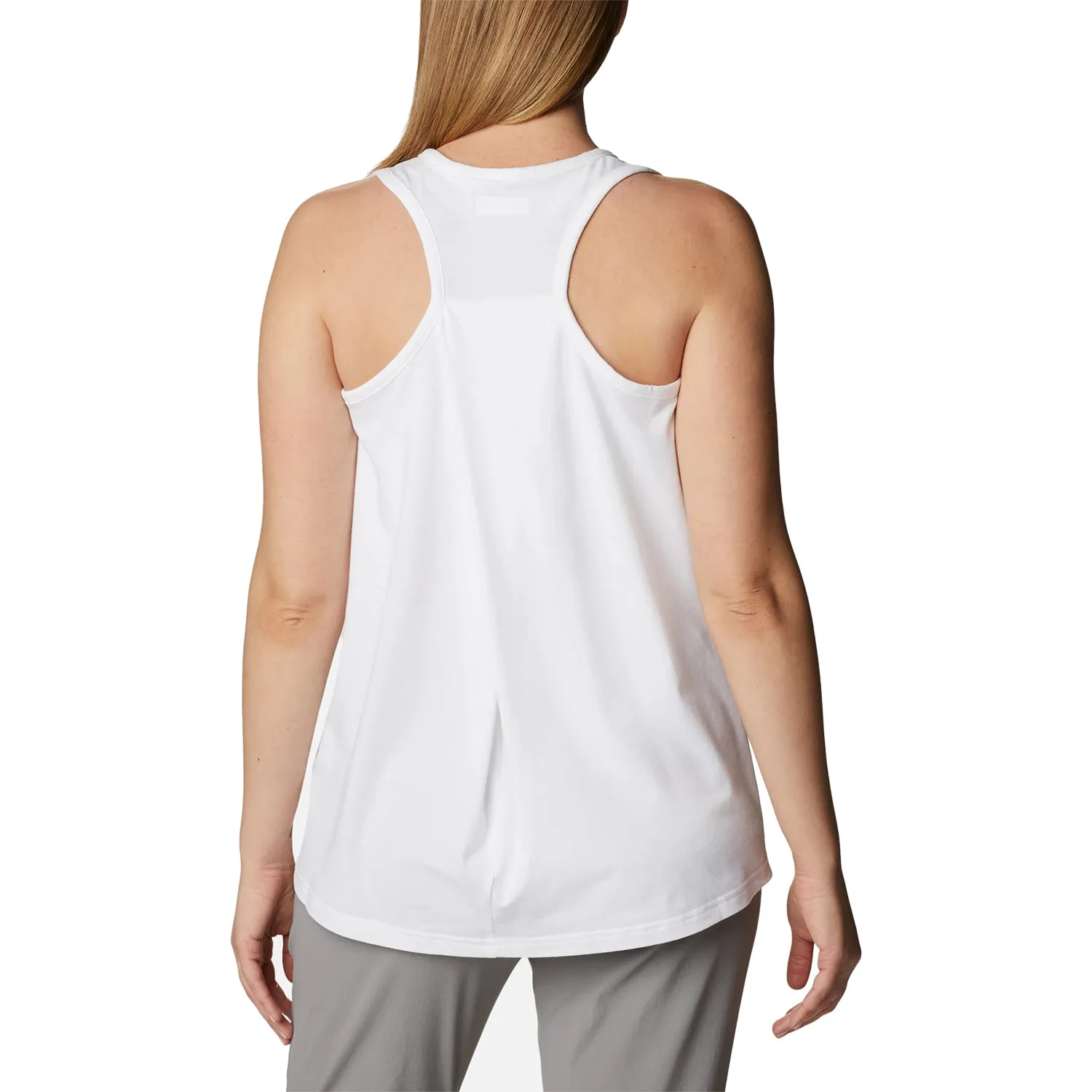 Women's Columbia Sun Trek Racerback Tank White