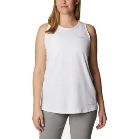 Women's Columbia Sun Trek Racerback Tank White