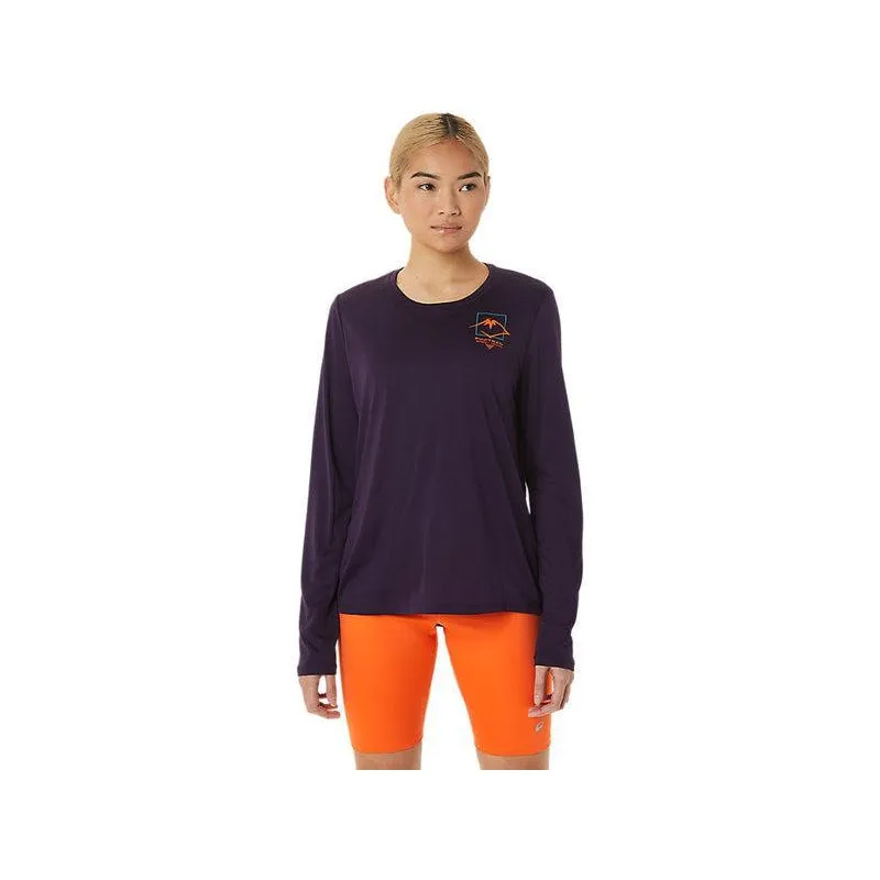 Women's Fujitrail Logo LS Top- Night Shade