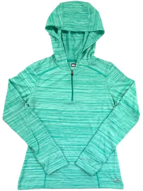 Womens Hooded Half Zip Active Top