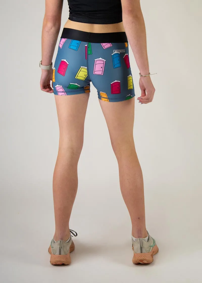 Women's Porta Potty 3" Race Compression Shorts