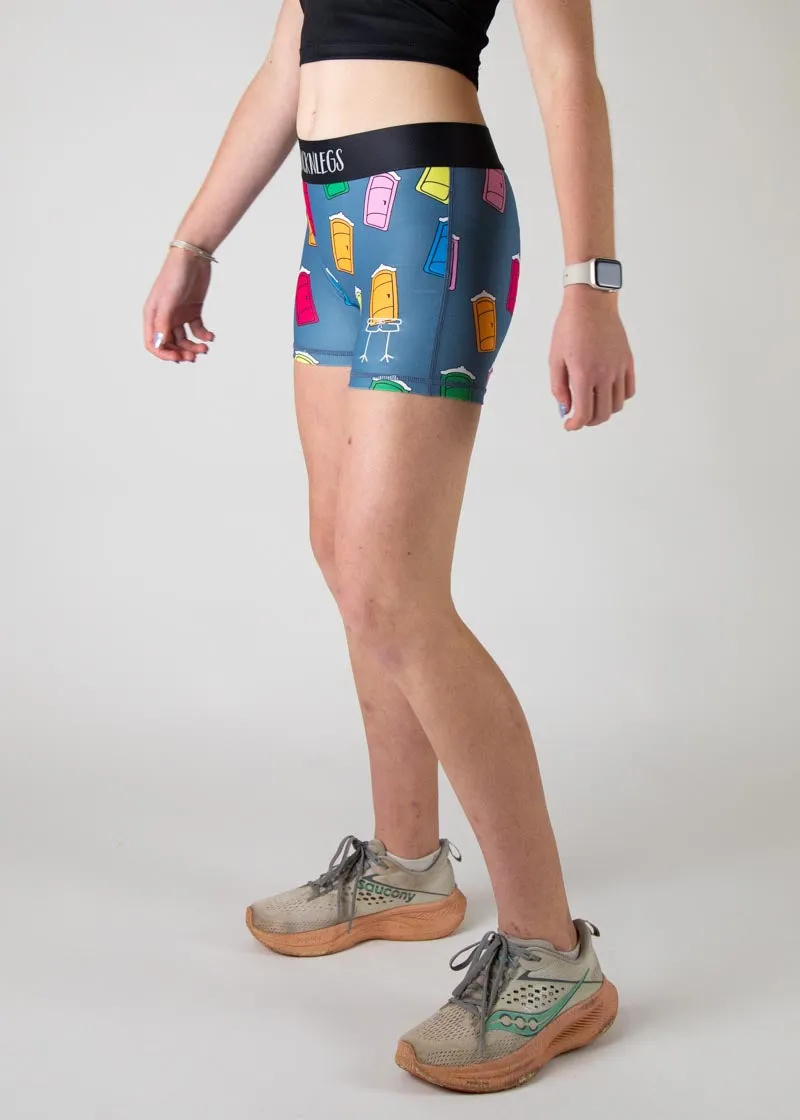 Women's Porta Potty 3" Race Compression Shorts