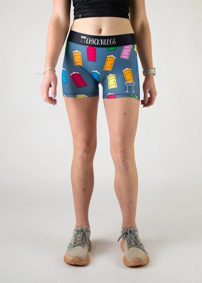 Women's Porta Potty 3" Race Compression Shorts