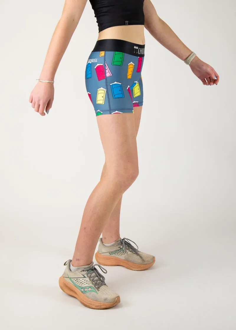 Women's Porta Potty 3" Race Compression Shorts