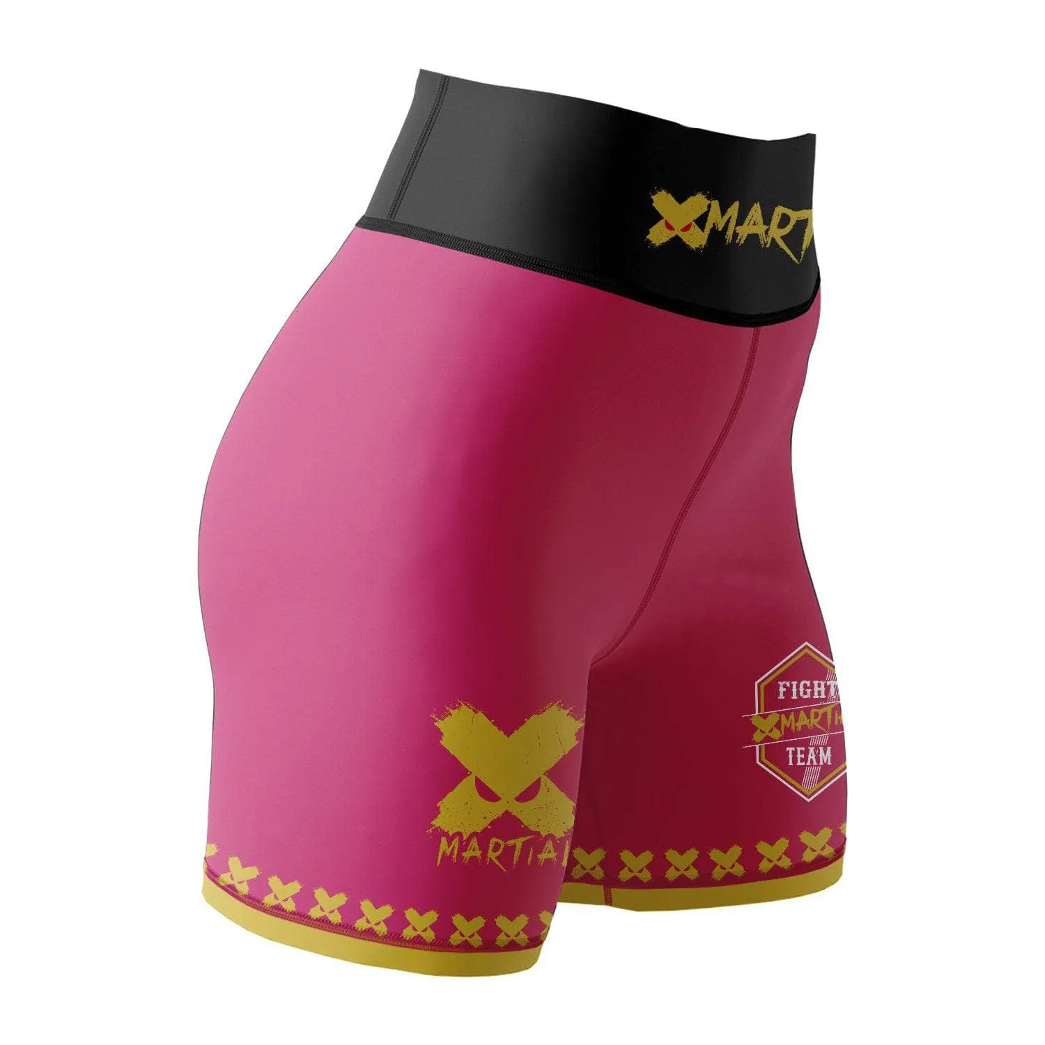 XMartial Kill Level Fight Team Women's BJJ/MMA Compression Shorts